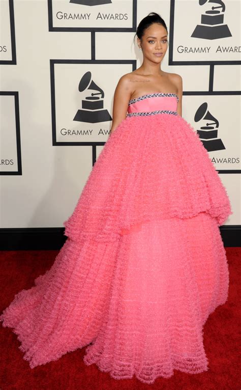 Rihanna Chose A Rather Er Interesting Giambattista Valli Dress For The Do Reveal Fashion