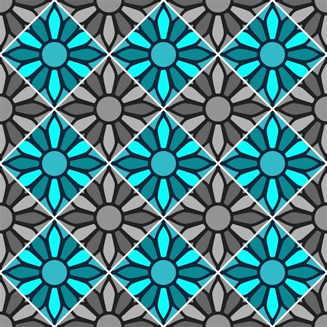 Premium Vector Decorative Geometrical Tile Pattern