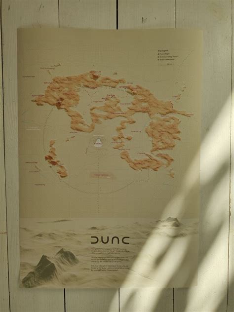 This Is A 3d Terrain Map Of The Planet Arrakis Or Dune From Frank