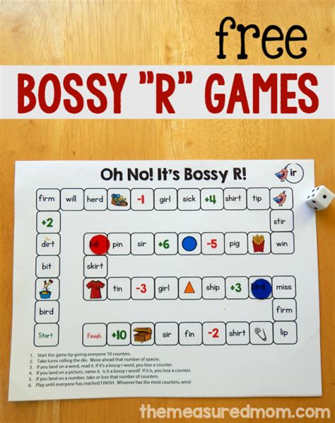 FREE 'Bossy R' Game Pack | Free Homeschool Deals