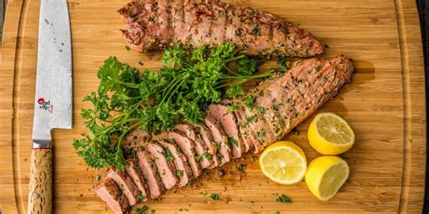 Pork tenderloin in a traeger smoker couldn't be easier! Grilled Lemon Pepper Pork Tenderloin Recipe | Traeger Grills