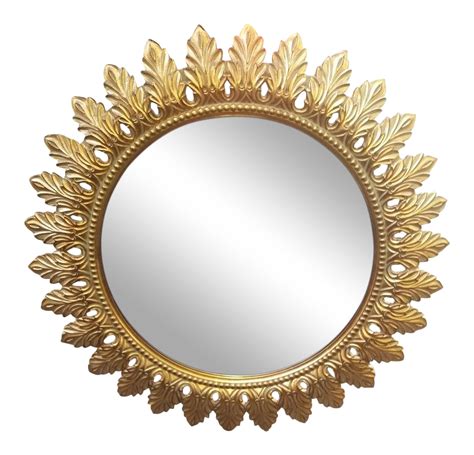 French Sunburst Wall Mirror on Chairish.com | Sunburst mirror, Round gold mirror, Mirror wall