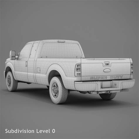 Ford Super Duty 2015 F250 Xlt 3d Model By 3dacuvision