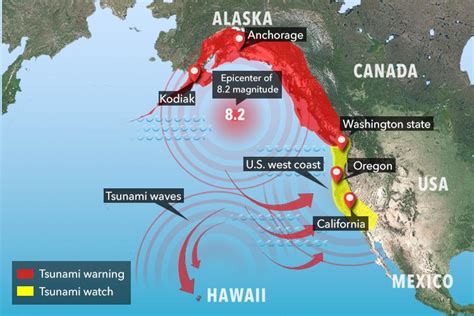 Skynews Entire Us West Coast On Tsunami Alert