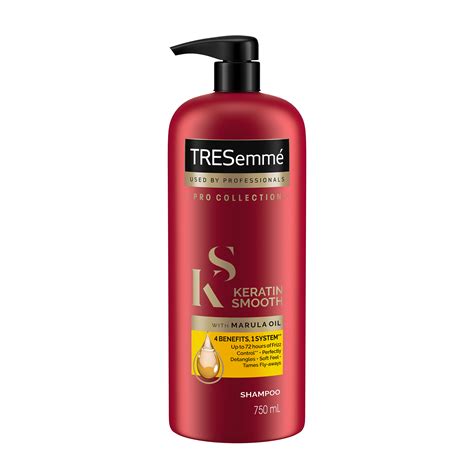 On the other hand, dry and damaged hair would look more manageable. TRESemmé Keratin Smooth Shampoo 750ML