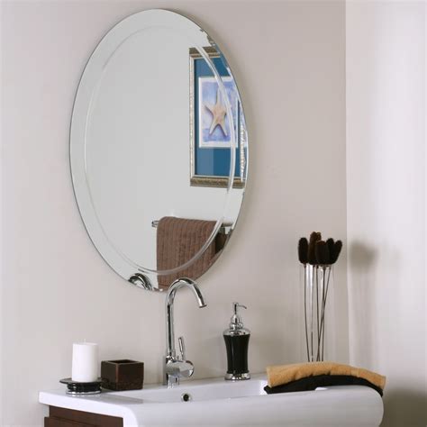 Decor Wonderland 23 6 In Oval Frameless Bathroom Mirror At