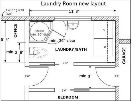 Bathroom Laundry Room Combo Floor Plans Batghro