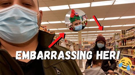 EMBARRASSING MY WIFE AT THE STORE LOL Vlogmas Day YouTube