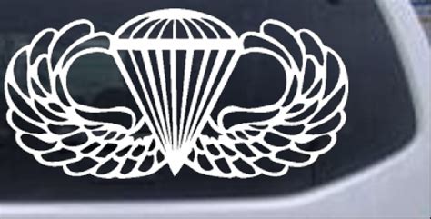 Airborne Wings Car Or Truck Window Decal Sticker Rad Dezigns