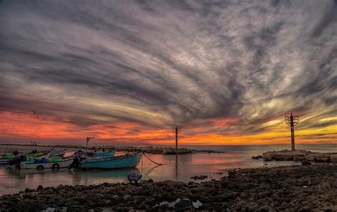 Sunset At Fishermens Wharf Photograph By Uri Baruch Fine Art America