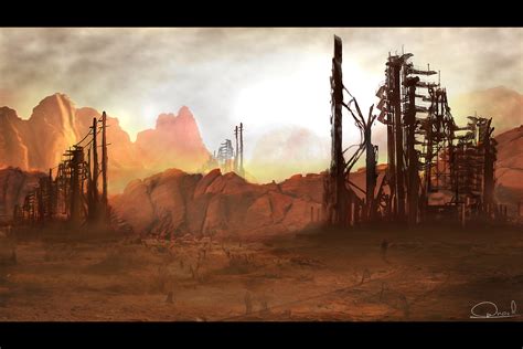 Artstation Post Apocalyptic Desert