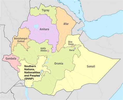 Ethiopia Regions Cities And Population