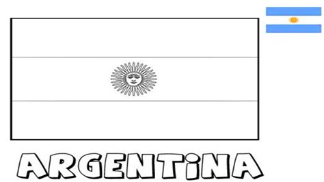 Bandeira Da Argentina Para Colorir