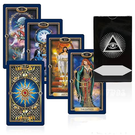 Gilded Tarot Card Mysterious Gold Art Divination Fate Deck Board Game