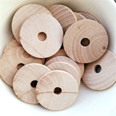 Set Of 10 Natural Wooden Maple Discs 1 34 Inch 175 Etsy Canada