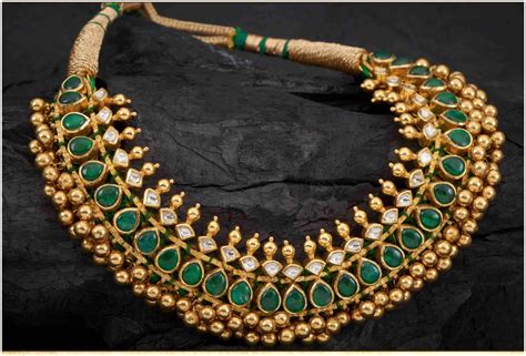 Traditional Kundan Tussi Necklace Indian Jewellery Designs
