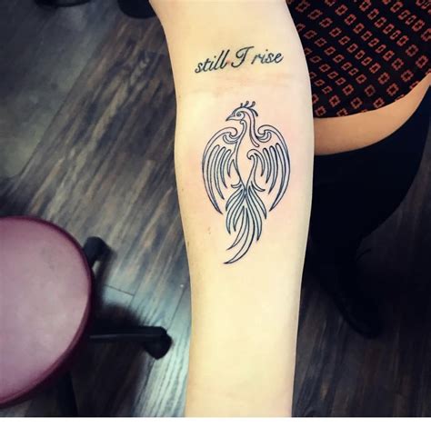 Still I Rise Phoenix Tattoo | Tattoos, Rising phoenix tattoo, Print tattoos