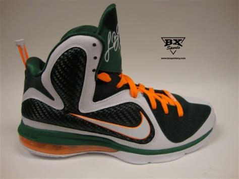 Nike Lebron 9 Miami Hurricanes Available Early Sneakerfiles