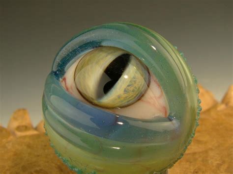 1 4 Glass Art Cat S Eyeball Marble Lampwork Etsy