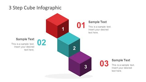 Steps Cubes Infographic Powerpoint Diagram Slidemodel Infographic My
