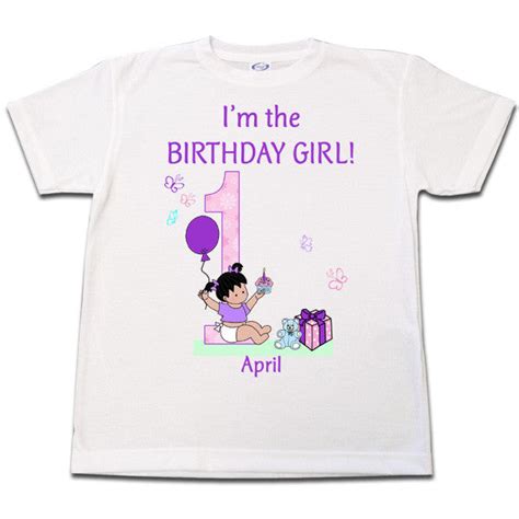 Babys 1st Birthday T Shirt For Girl Personalized Mandys Moon