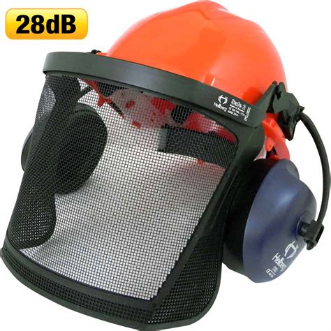 Oregon 563474 chainsaw safety protective helmet with visor combo set. Cutter's Choice Online - Chainsaw Safety Helmet 6 Point Rachet