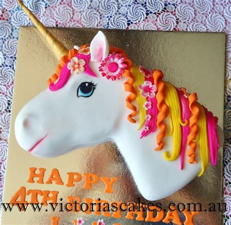 3d Unicorn Head Birthday Cake