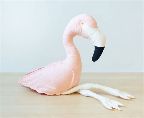 Sewing Pattern Tutorial Doll Stuffed Toy Pink Flamingo