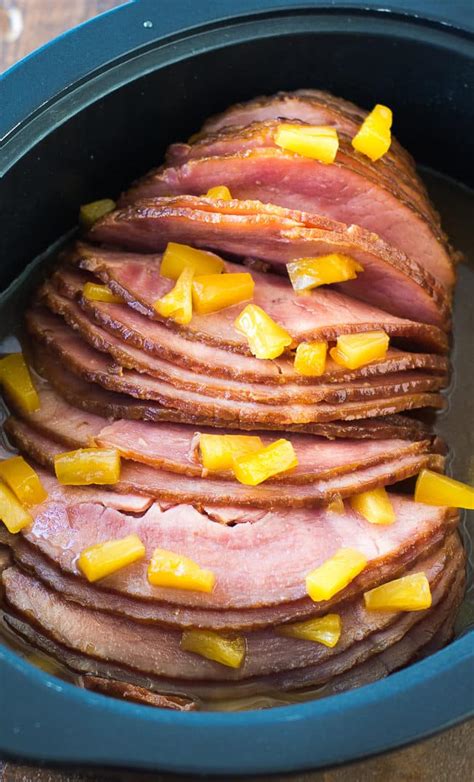 You can let beans cook in the crock pot all day without having to check on them. Crock Pot Brown Sugar Pineapple Ham Recipe - Slow Cooker Ham