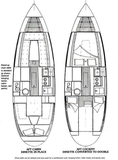 Norsea 27 Interior Layout Small Sailboats Sailboat Trailer Trawler
