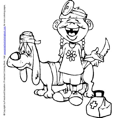 Dental coloring pages to help kids with dental health! www.preschoolcoloringbook.com / Doctor & Hospital Coloring ...