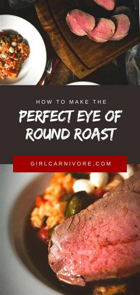 The eye of round is an individual from a not really alluring gathering of cheap cuts taken from a dairy animals' posterior, where some persevering muscles if thick cut, the largest (the 'top') is often called london broil and may be fried or grilled then sliced diagonally and thinly. Perfect Eye of Round Roast | Recipe | Beef recipes, Round ...