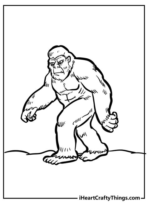 Bigfoot Coloring Pages 100 Free Printables