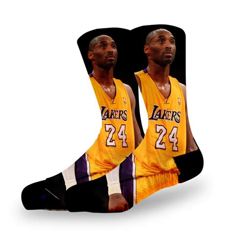 Custom Design Kobe Bryant Pattern Socks 3d Printed Sports Socks For Men
