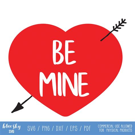 Be Mine Valentines Day Cut File For Cricut Or Etsy Uk