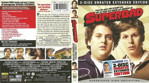 Superbad 2 Disc Extended Edition Unrated 2007 Blu Ray Covers Cover