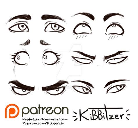 Eyes Reference Sheet 2 By Kibbitzer On Deviantart