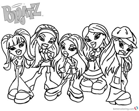 Free Printable Bratz Coloring Pages For Kids Cool2bkids