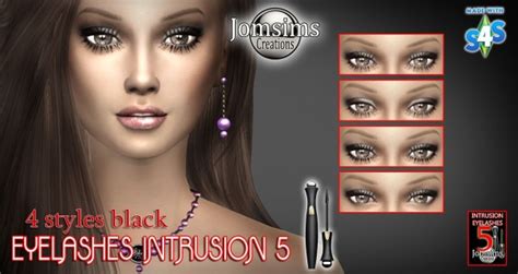 Jom Sims Creations Eyelashes Intrusion 4 And 5 Faux Cils 2d Metal