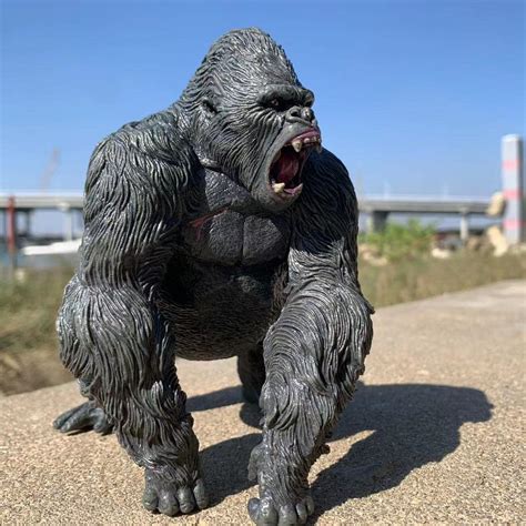 Buy Gorilla King Kong Toys With Realistic Rock Action Figure Rampage