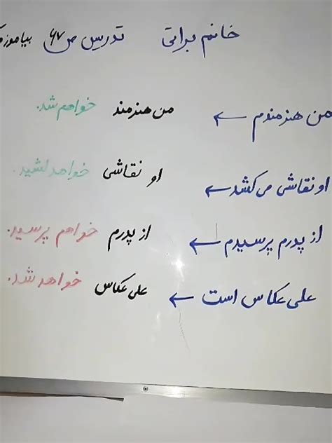 تدریس بیاموز و بگو فارسی دوم درس هنرمند