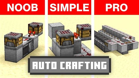3 Minecraft Auto Crafter Builds From Basic To Pro In Minecraft 121