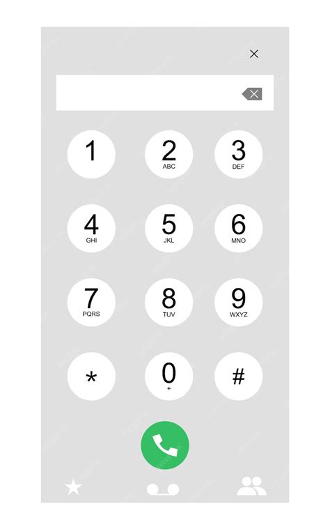 Premium Vector Mobile Phone Numbers Panel Cell Phones Digital