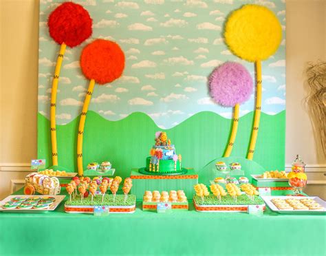 The Party Wall The Lorax Party Part 2 Decorations Games Activities