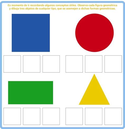 Asociamos Figuras Geométricas Escolar Abc Color