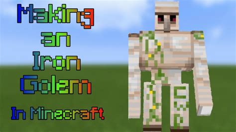 How To Make Iron Golem In Minecraft Youtube