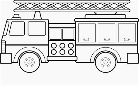 Easy fire truck coloring page pictures. Free Printable Fire Truck Coloring Pages For Kids ...