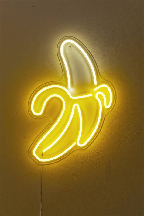 Banana Led Neon Sign Neon Signs Led Neon Signs Yellow Aesthetic