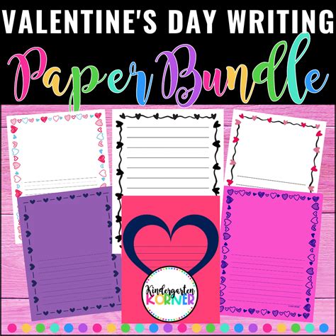 Valentines Day Writing Paper Heart Writing Paper Templates Writing