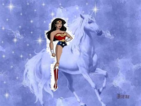 Wonder Woman Rides On A Unicorn Wonder Woman Fan Art 38664085 Fanpop